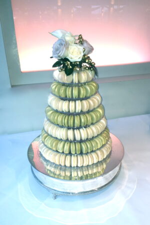 Ivory & Gold Macaron Tower