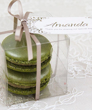 Pistachio Macaron Duo- tags by lauraritchiedesigns.co.uk