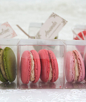 Macarons in a row -- tags by lauraritchiedesigns.co.uk